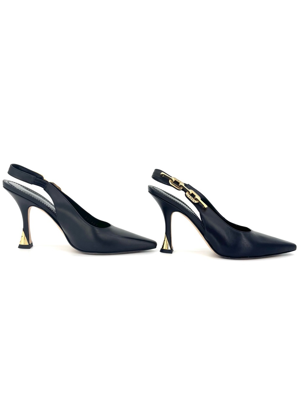 Louis Vuitton Sparkle Slingback Chain Monogram Pointed Toe Pumps 37 - Picture 6 of 10